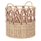 Braided Storage Basket with Elegant Accents | Kelmera