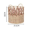 Braided Storage Basket with Elegant Accents | Kelmera
