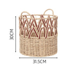 Braided Storage Basket with Elegant Accents | Kelmera