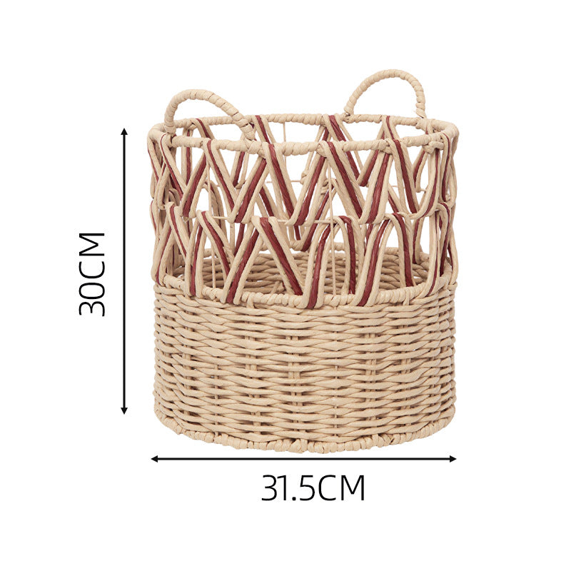 Braided Storage Basket with Elegant Accents | Kelmera
