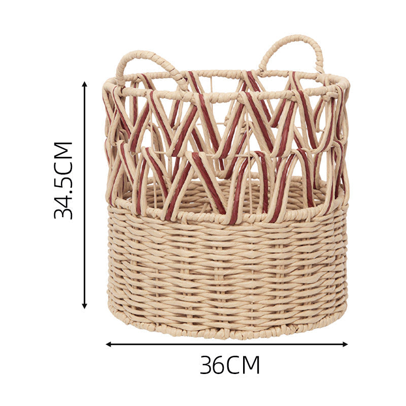 Braided Storage Basket with Elegant Accents | Kelmera