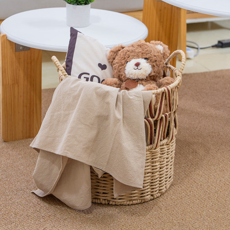 Braided Storage Basket with Elegant Accents | Kelmera