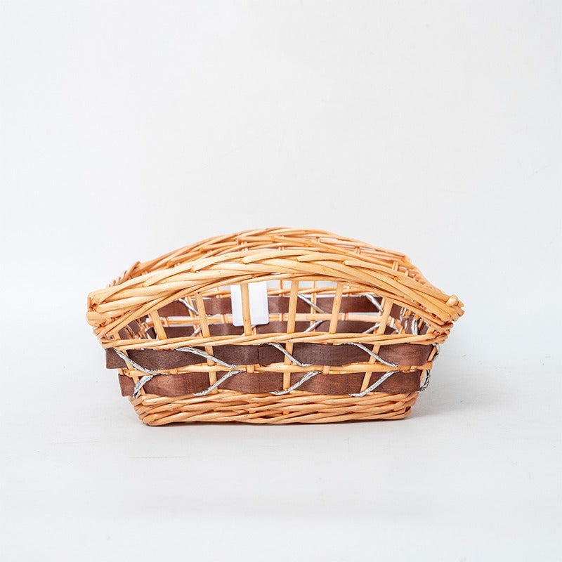 Braided Storage Basket with Elegant Fabric Insert | Kelmera