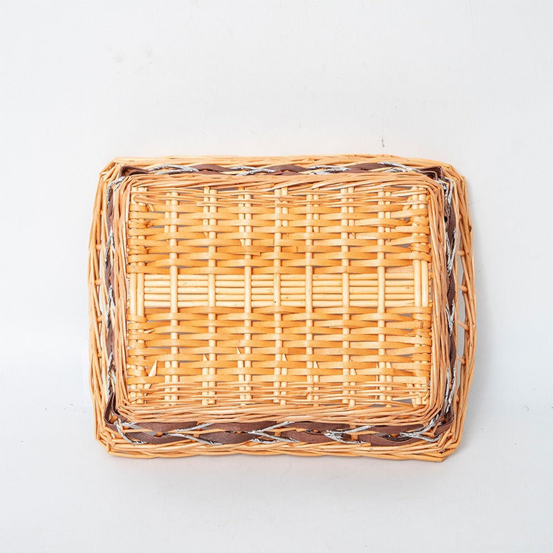 Braided Storage Basket with Elegant Fabric Insert | Kelmera