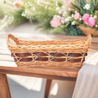 Braided Storage Basket with Elegant Fabric Insert | Kelmera