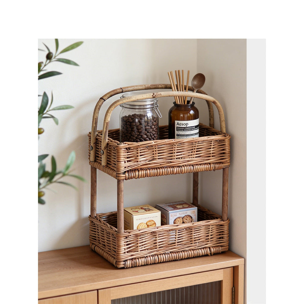 Braided Storage Basket with Handle | Kelmera
