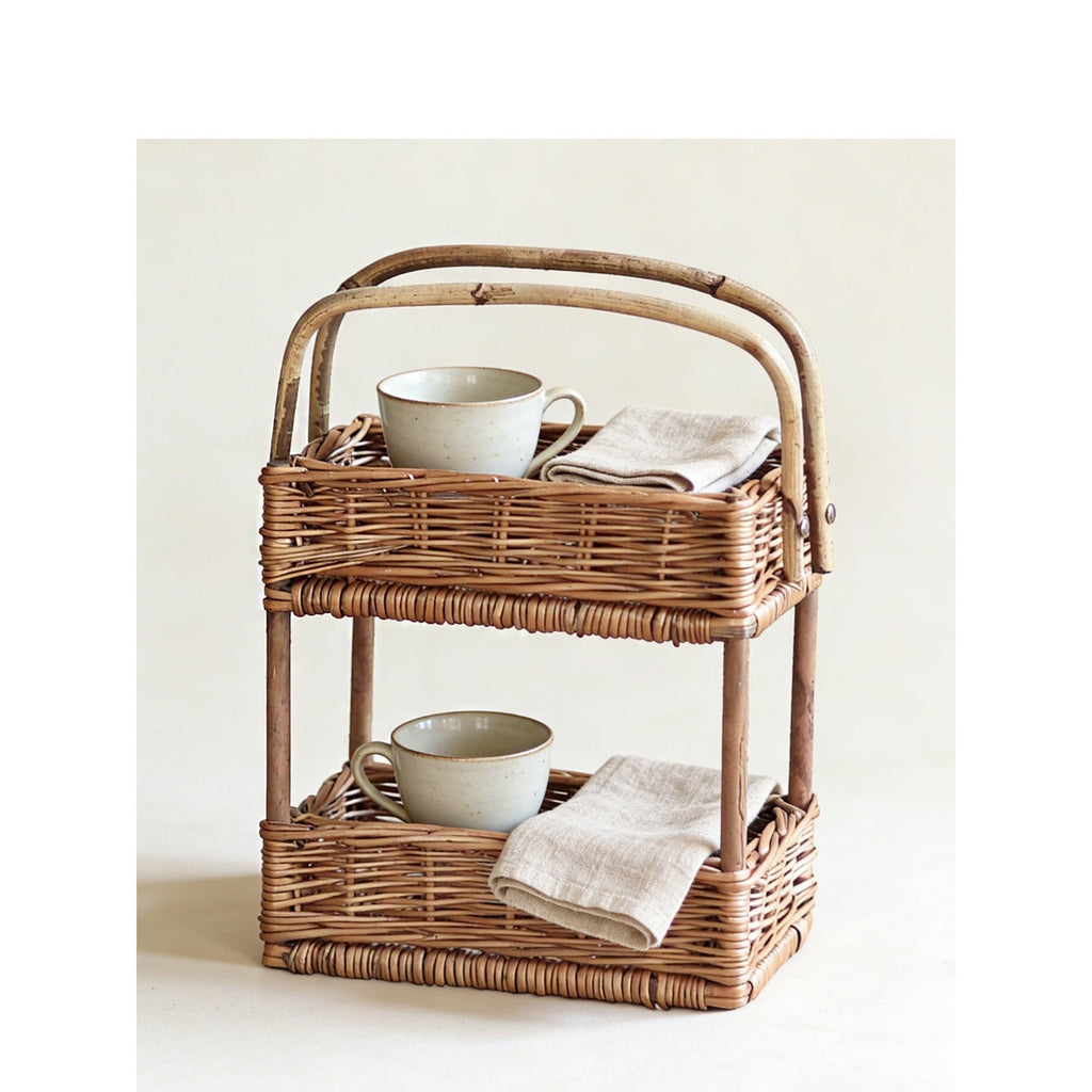 Braided Storage Basket with Handle | Kelmera