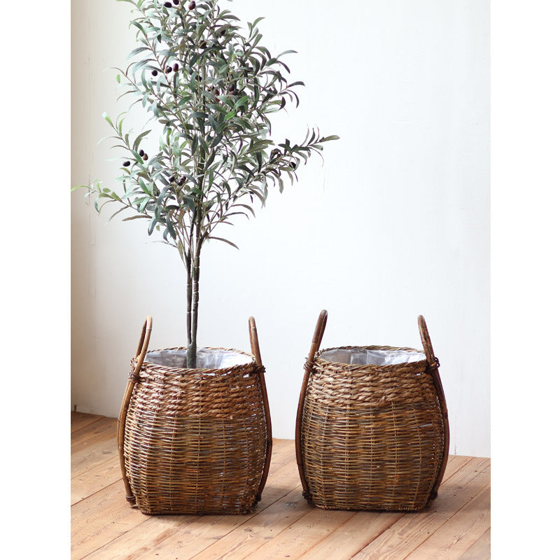 Braided Storage Basket with Practical Handles | Kelmera