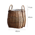 Braided Storage Basket with Practical Handles | Kelmera