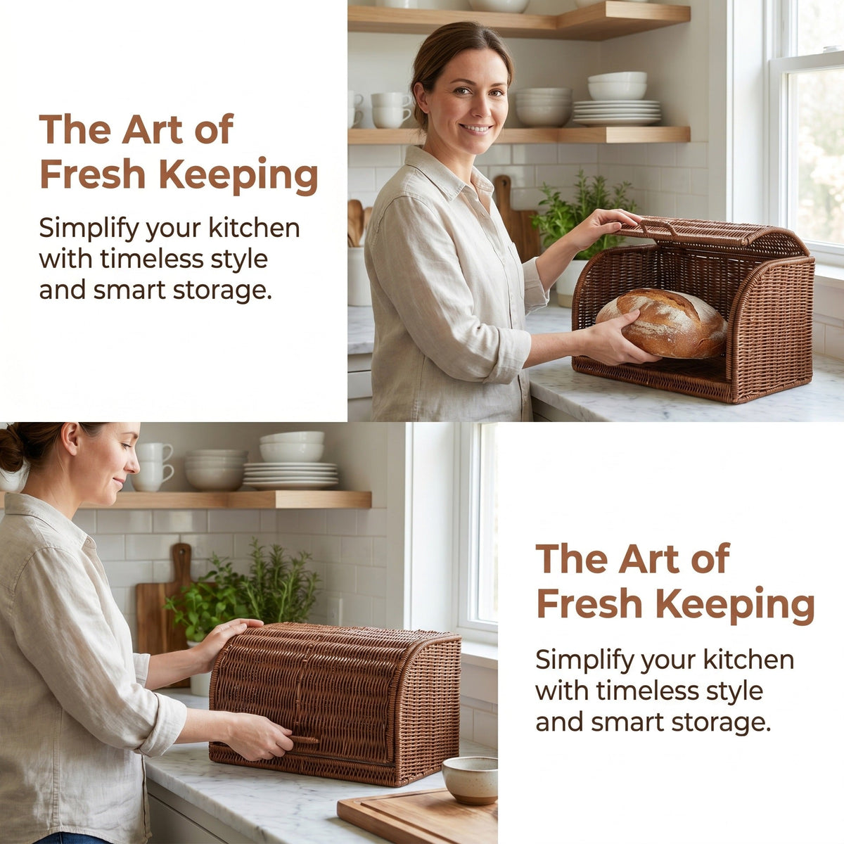 Bread Basket with Lid | Kelmera