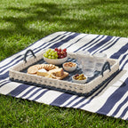 Breakfast Tray Woven Natural Fiber Soft Textile | Kelmera