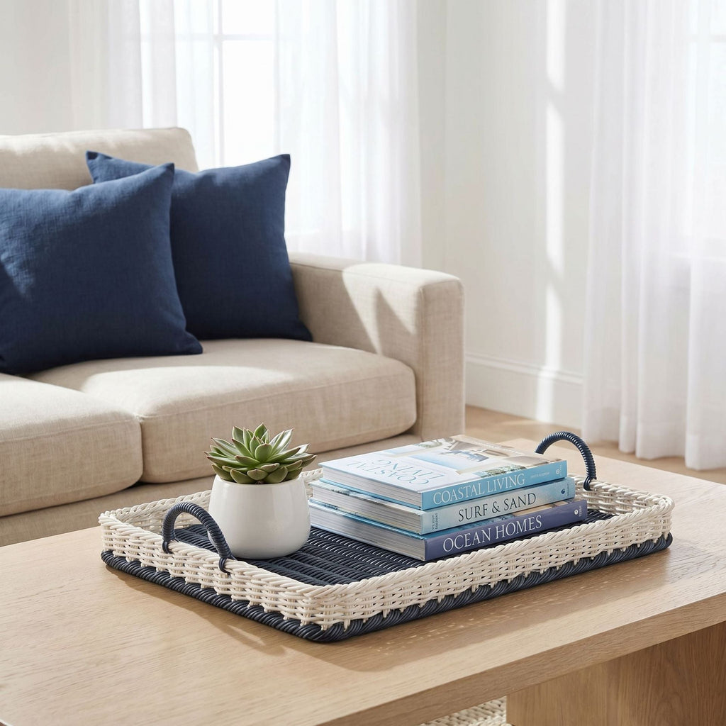 Breakfast Tray Woven Natural Fiber Soft Textile | Kelmera