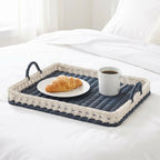 Breakfast Tray Woven Natural Fiber Soft Textile | Kelmera