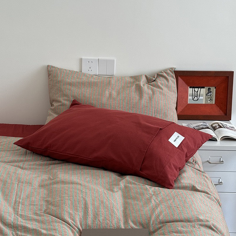 Bryina Bedding Set - 100% Cotton - Green
