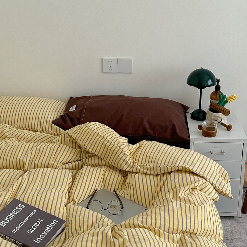Bryina Bedding Set - 100% Cotton - Green