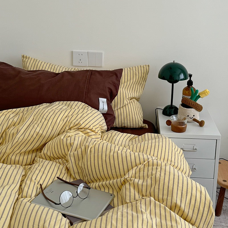 Bryina Bedding Set - 100% Cotton - Green