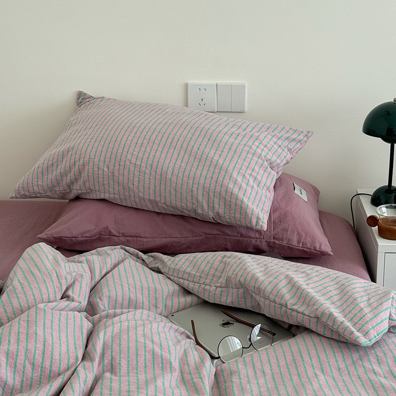 Bryina Bedding Set - 100% Cotton - Green
