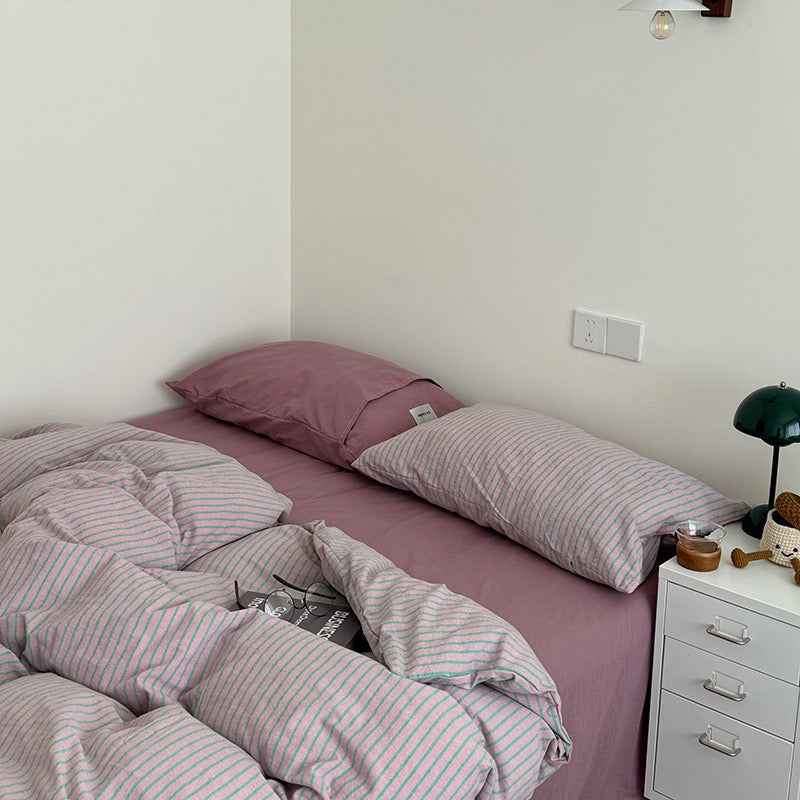Bryina Bedding Set - 100% Cotton - Green