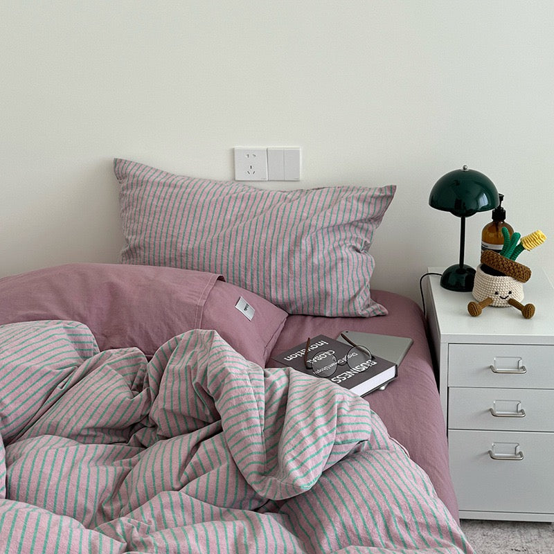 Bryina Bedding Set - 100% Cotton - Green