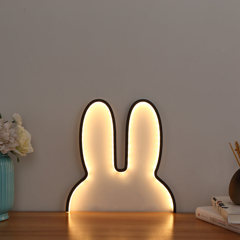 Bunny-Shaped LED Ambient Wall and Table Night Light | Kelmera