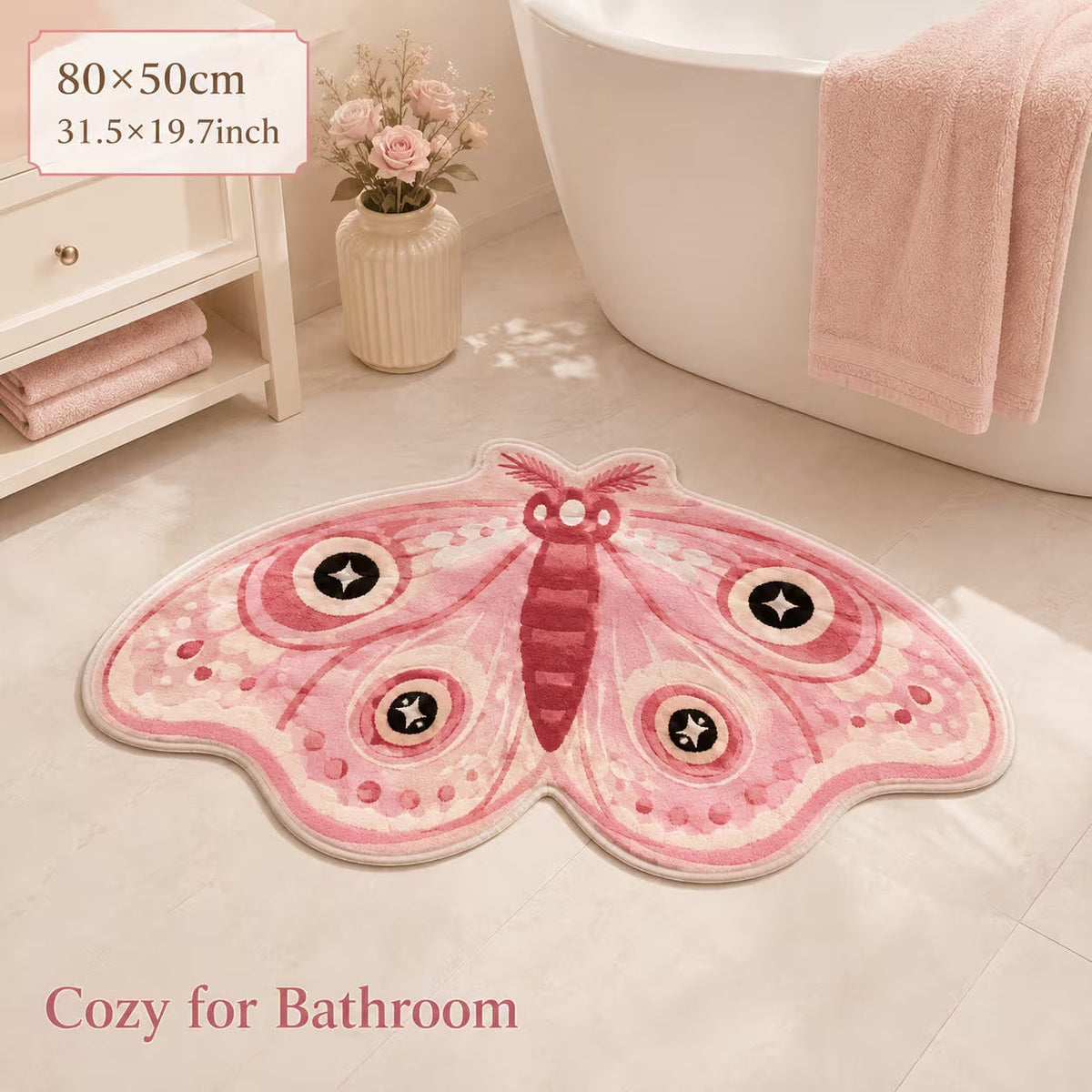 Butterfly-Shaped Bath Mat | Kelmera