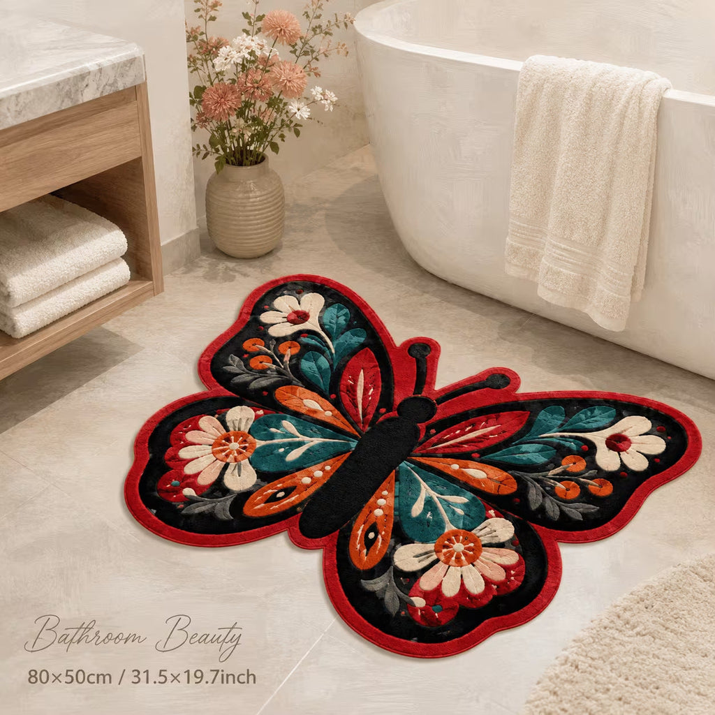 Butterfly-Shaped Bath Mat | Kelmera