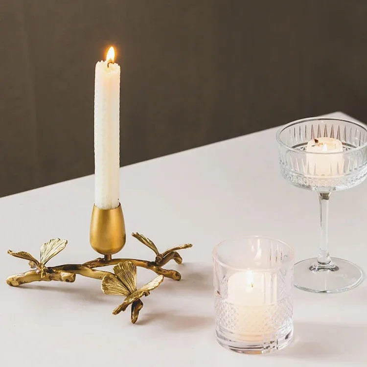 Calvynta Brass Candleholder
