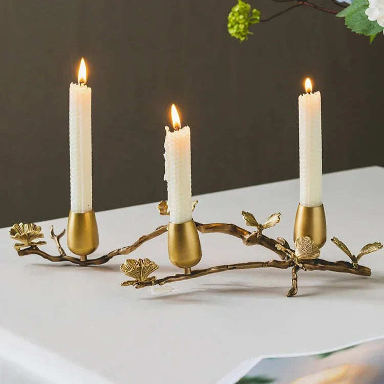 Calvynta Brass Candleholder