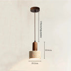 Oscar Travertine Pendant Lamp-Kelmera
