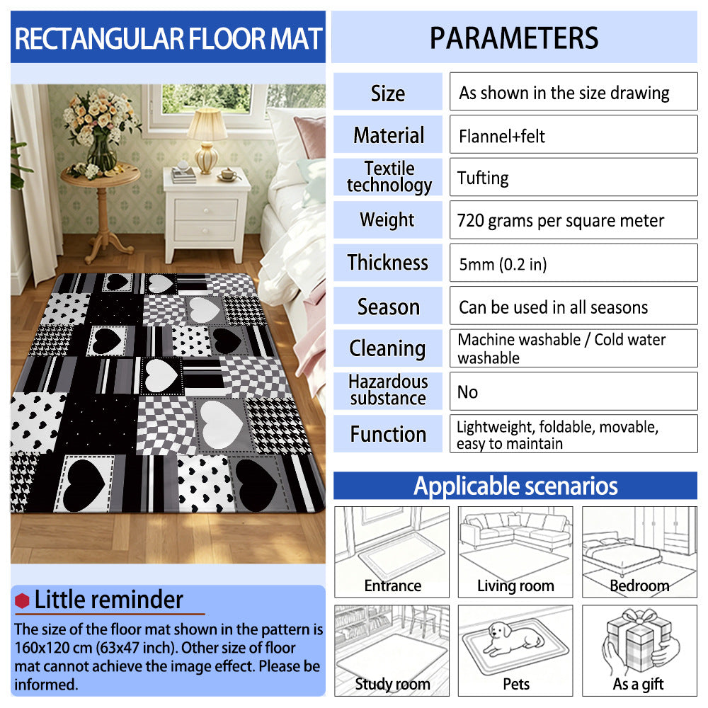 Cartoon Cat Area Rug | Kelmera