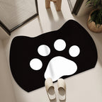 Cartoon Cat-Themed Bath Mat | Kelmera