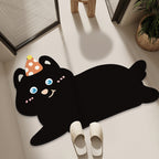 Cartoon Cat-Themed Bath Mat | Kelmera