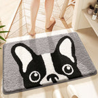 Cartoon Cat-Themed Plush Bath Mat | Kelmera