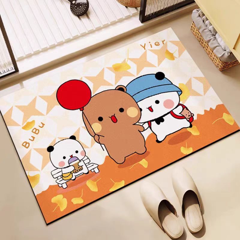 Cartoon Character Absorbent Floor Mat | Kelmera