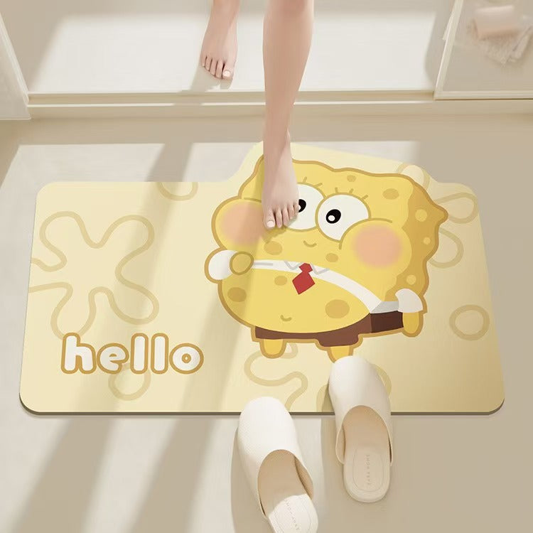 Cartoon Character Themed Bath Mat | Kelmera