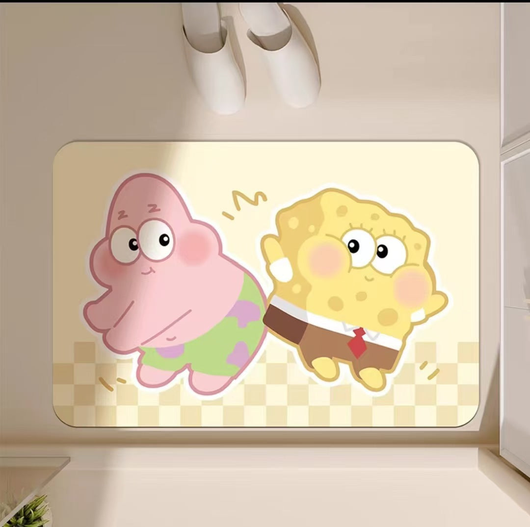 Cartoon Character Themed Bath Mat | Kelmera