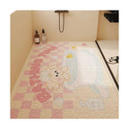 Cartoon Character Themed Bath Mat Soft Textile Non Slip | Kelmera