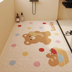 Cartoon Character Themed Bath Mat Soft Textile Non Slip | Kelmera