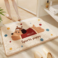 Cartoon Dog-Themed Bath Rug | Kelmera