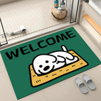 Cartoon Dog-Themed Welcome Mat | Kelmera