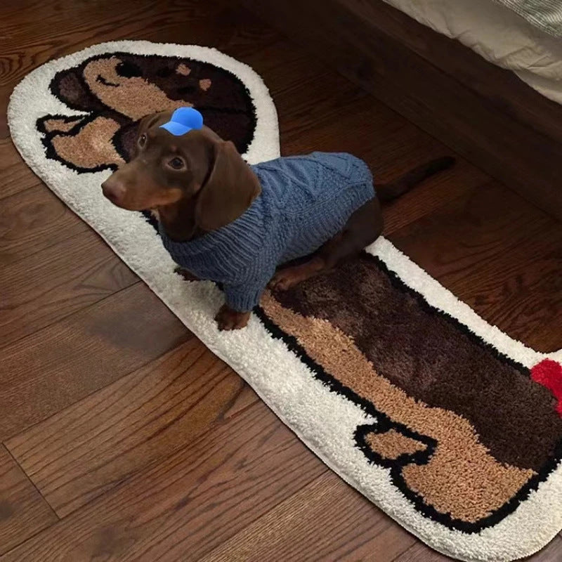 Cartoon Duck Shaped Plush Bath Mat | Kelmera