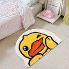 Cartoon Duck Shaped Plush Bath Mat | Kelmera