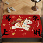 Cartoon Horse-Themed Area Mat | Kelmera