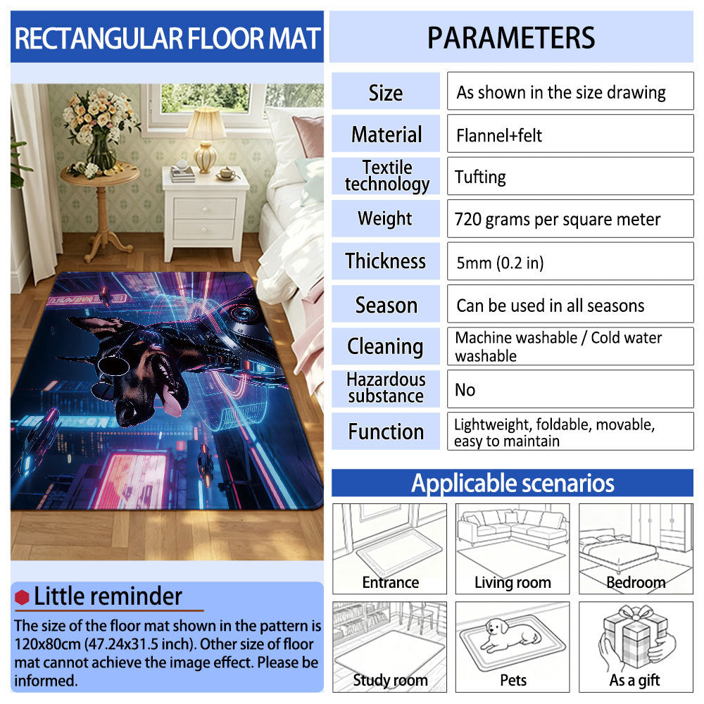 Cartoon-Themed Area Mat | Kelmera