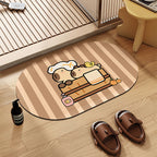 Cartoon-Themed Bathroom Mat | Kelmera