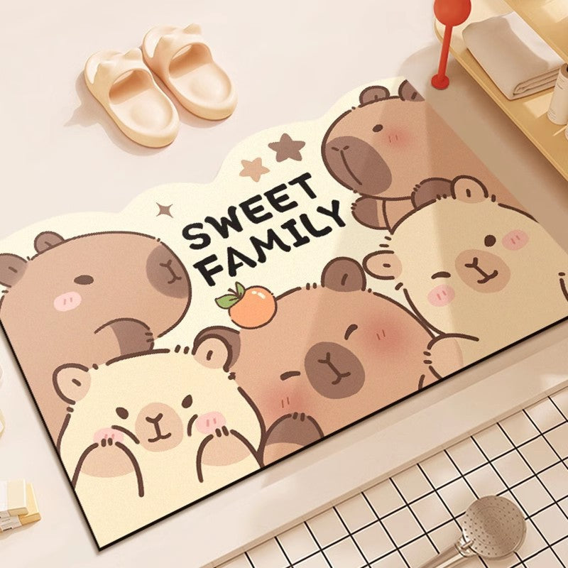 Cartoon-Themed Bathroom Mat | Kelmera
