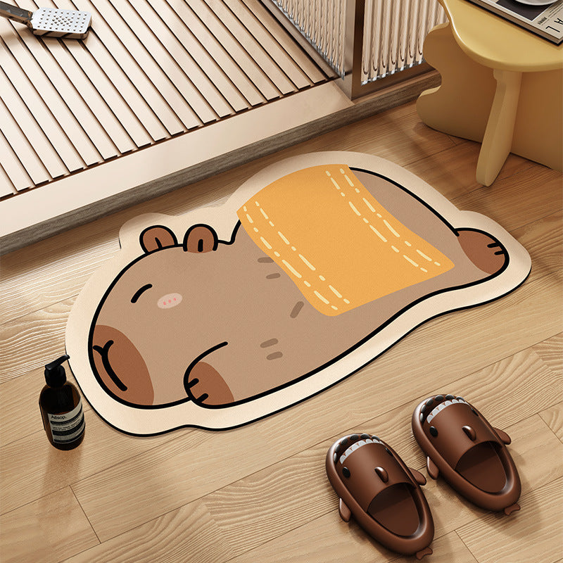 Cartoon-Themed Bathroom Mat | Kelmera