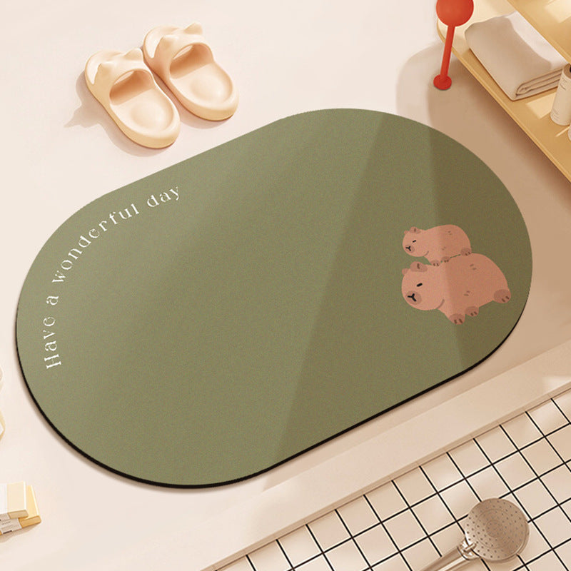 Cartoon-Themed Bathroom Mat | Kelmera