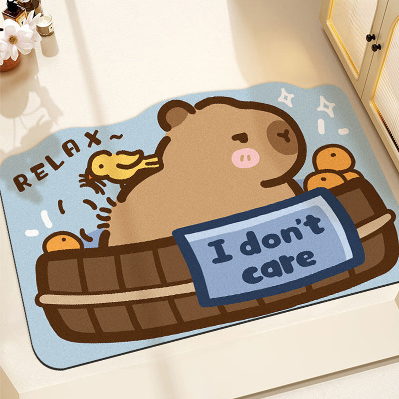 Cartoon-Themed Bathroom Mat | Kelmera
