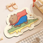 Cartoon-Themed Bathroom Mat | Kelmera